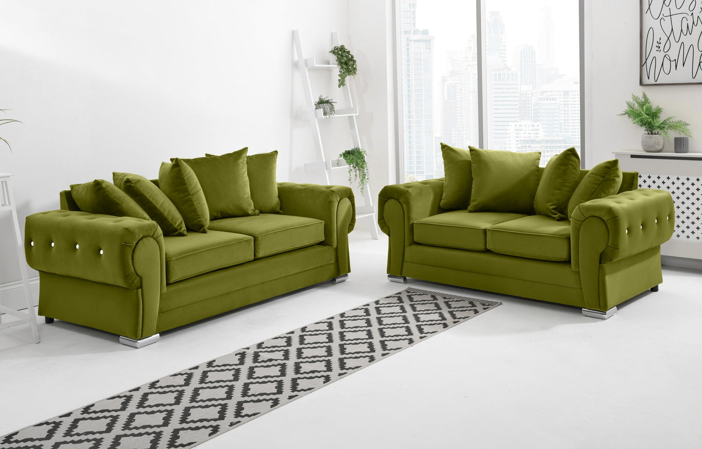Lucera Plush 3+2 Scatterback + Diamonds