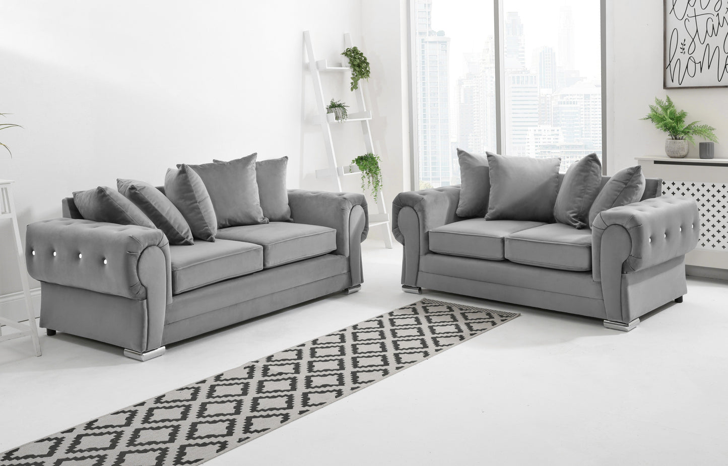 Lucera Plush 3+2 Scatterback + Diamonds