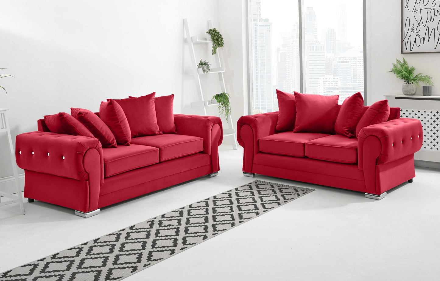 Lucera Plush 3+2 Scatterback + Diamonds
