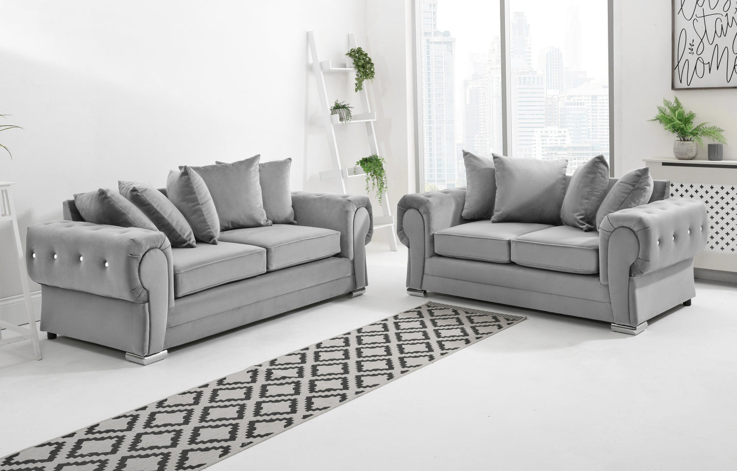 Lucera Plush 3+2 Scatterback + Diamonds