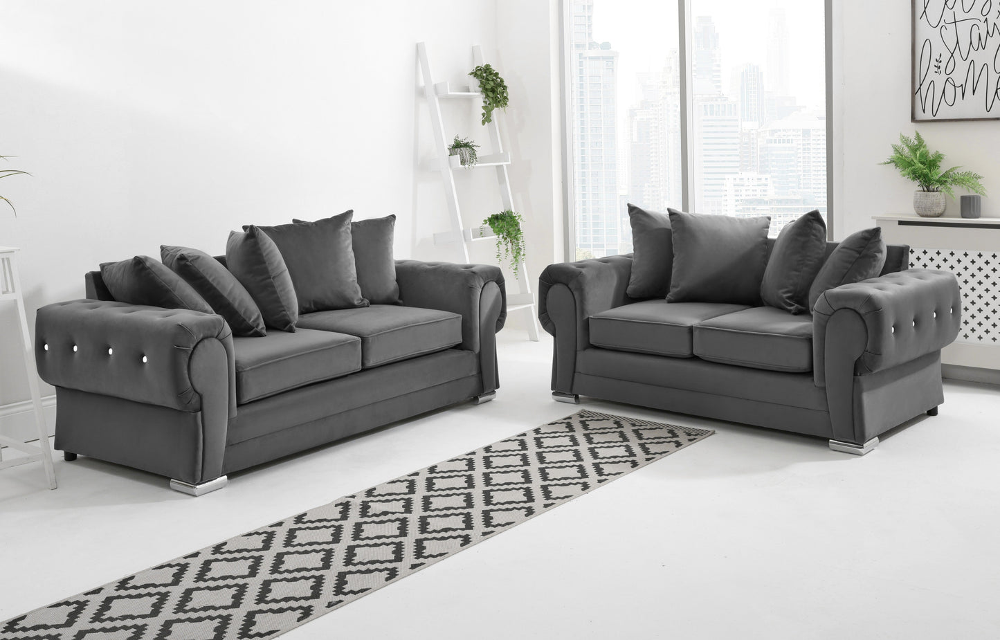 Lucera Plush 3+2 Scatterback + Diamonds