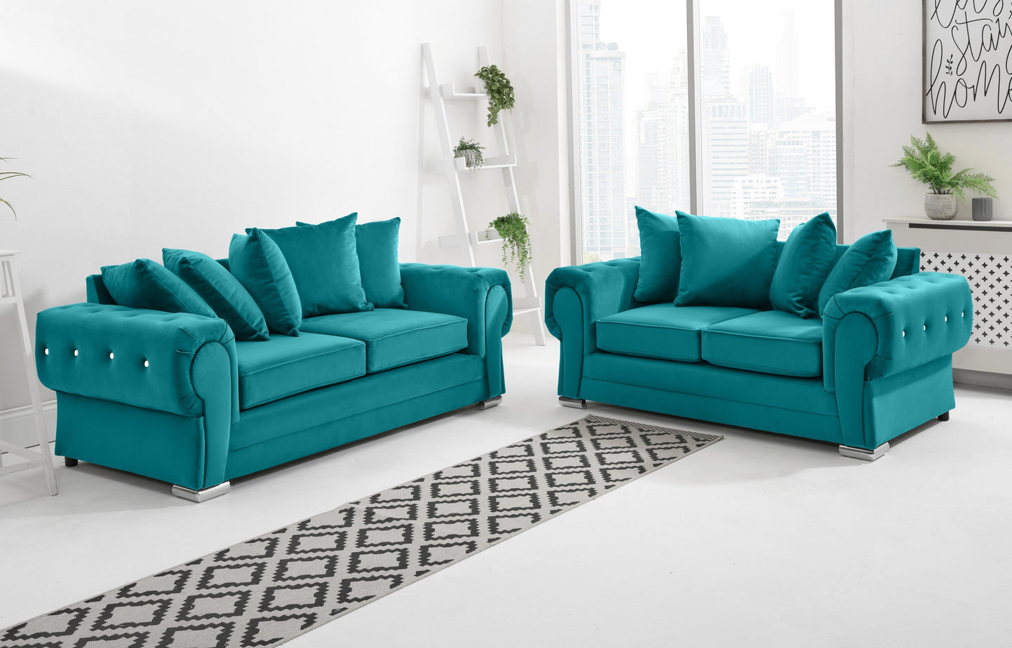 Lucera Plush 3+2 Scatterback + Diamonds