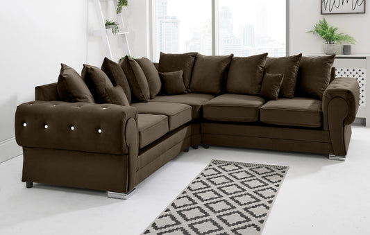 Lucera Plush Corner Scatterback + Diamonds
