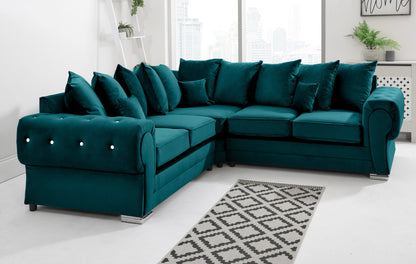 Lucera Plush Corner Scatterback + Diamonds