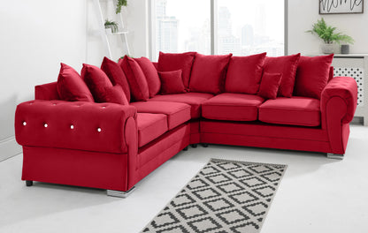 Lucera Plush Corner Scatterback + Diamonds