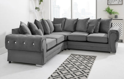 Lucera Plush Corner Scatterback + Diamonds