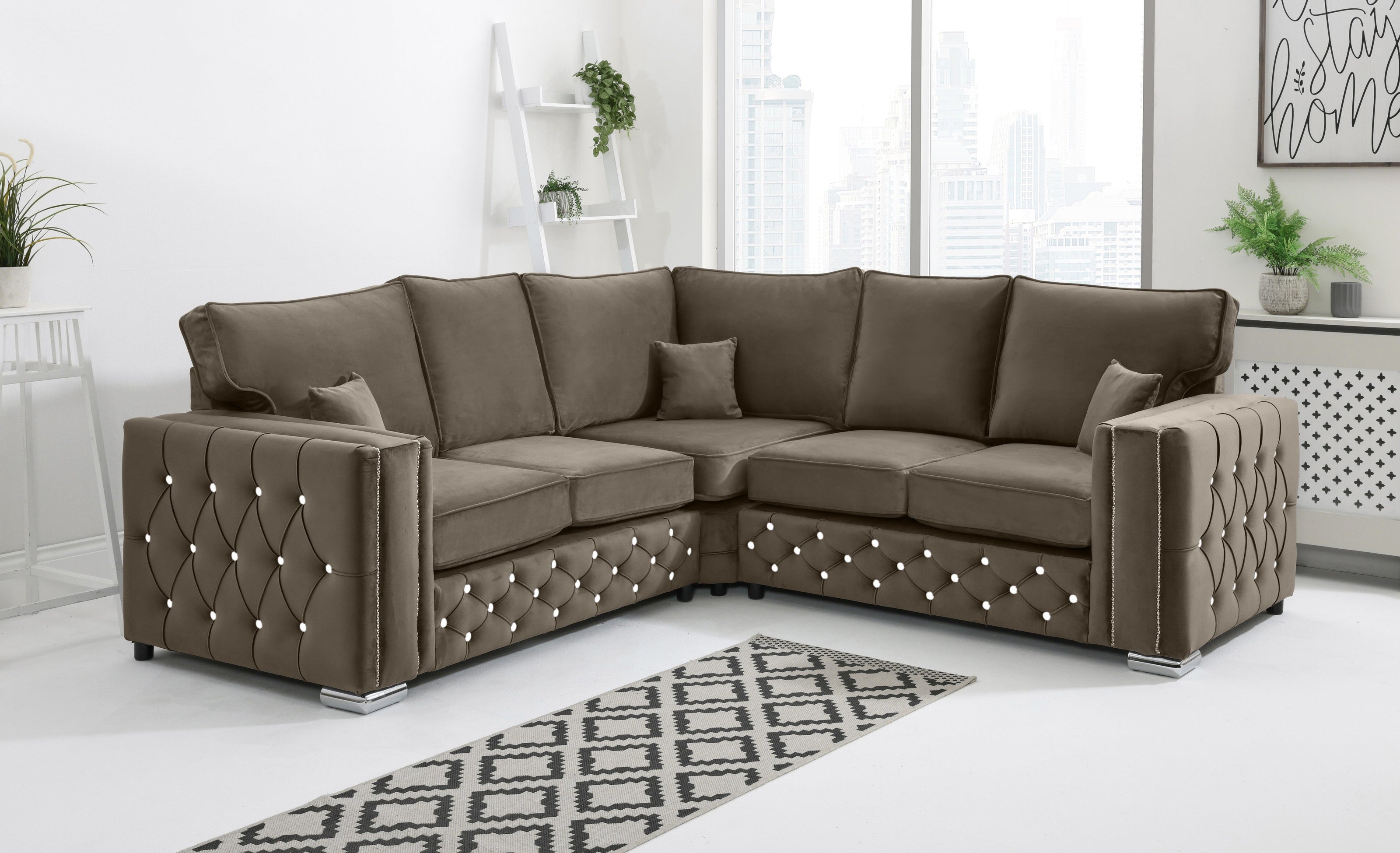 Ventura Corner Fullback + Diamonds - Sofa Scape UK