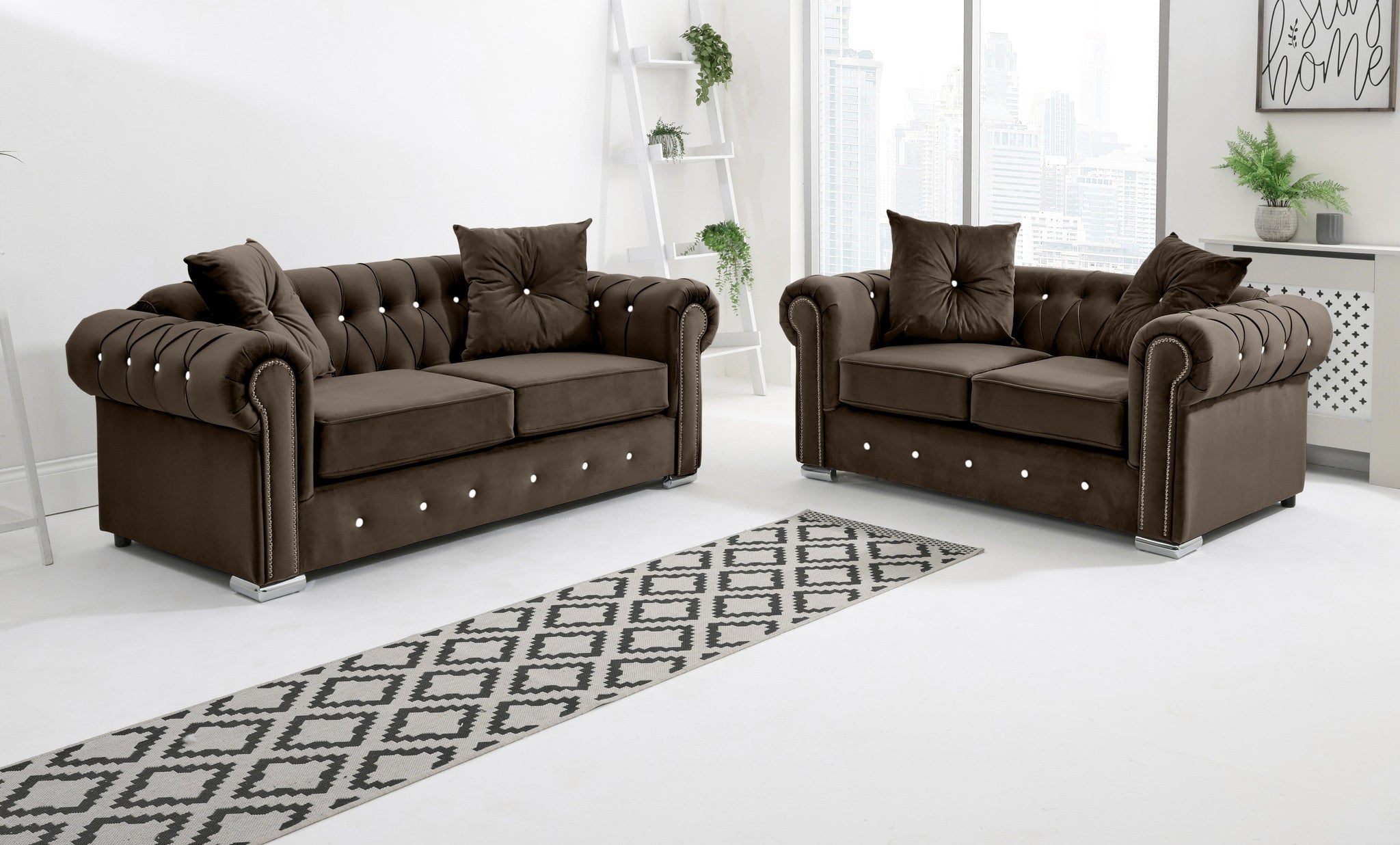 Novara  3+2 Chesterfield + Diamonds
