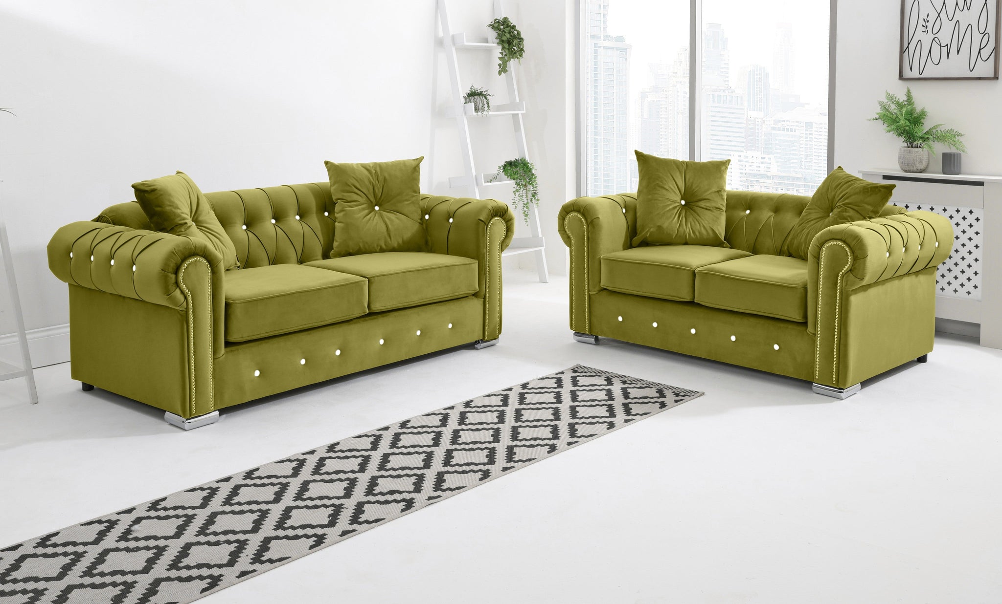 Novara  3+2 Chesterfield + Diamonds
