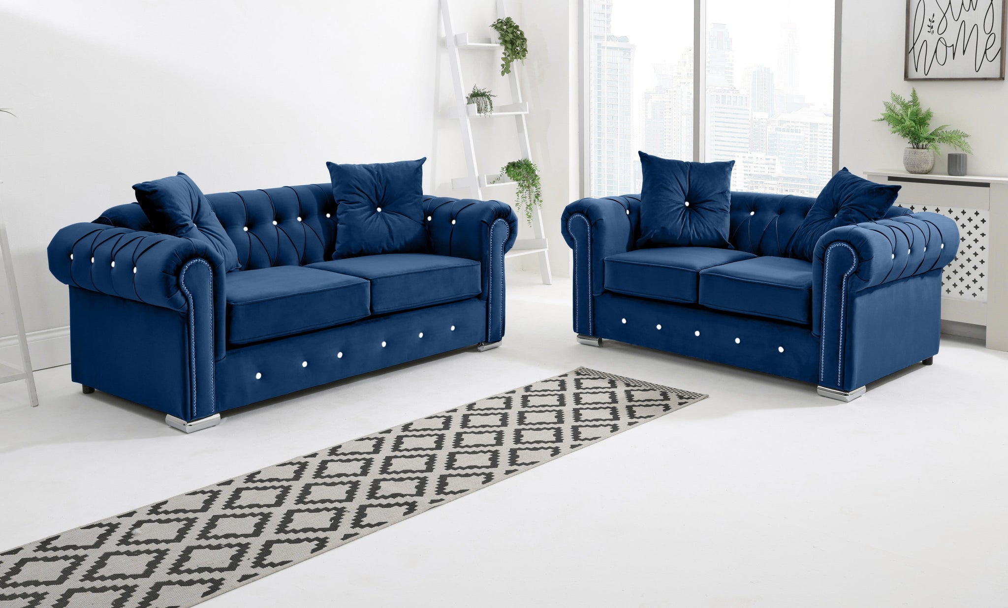 Novara  3+2 Chesterfield + Diamonds
