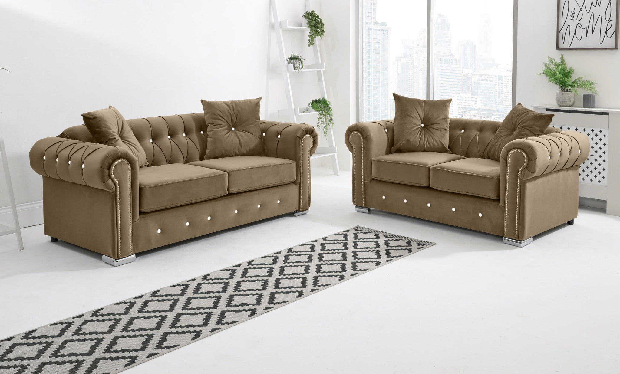 Novara  3+2 Chesterfield + Diamonds