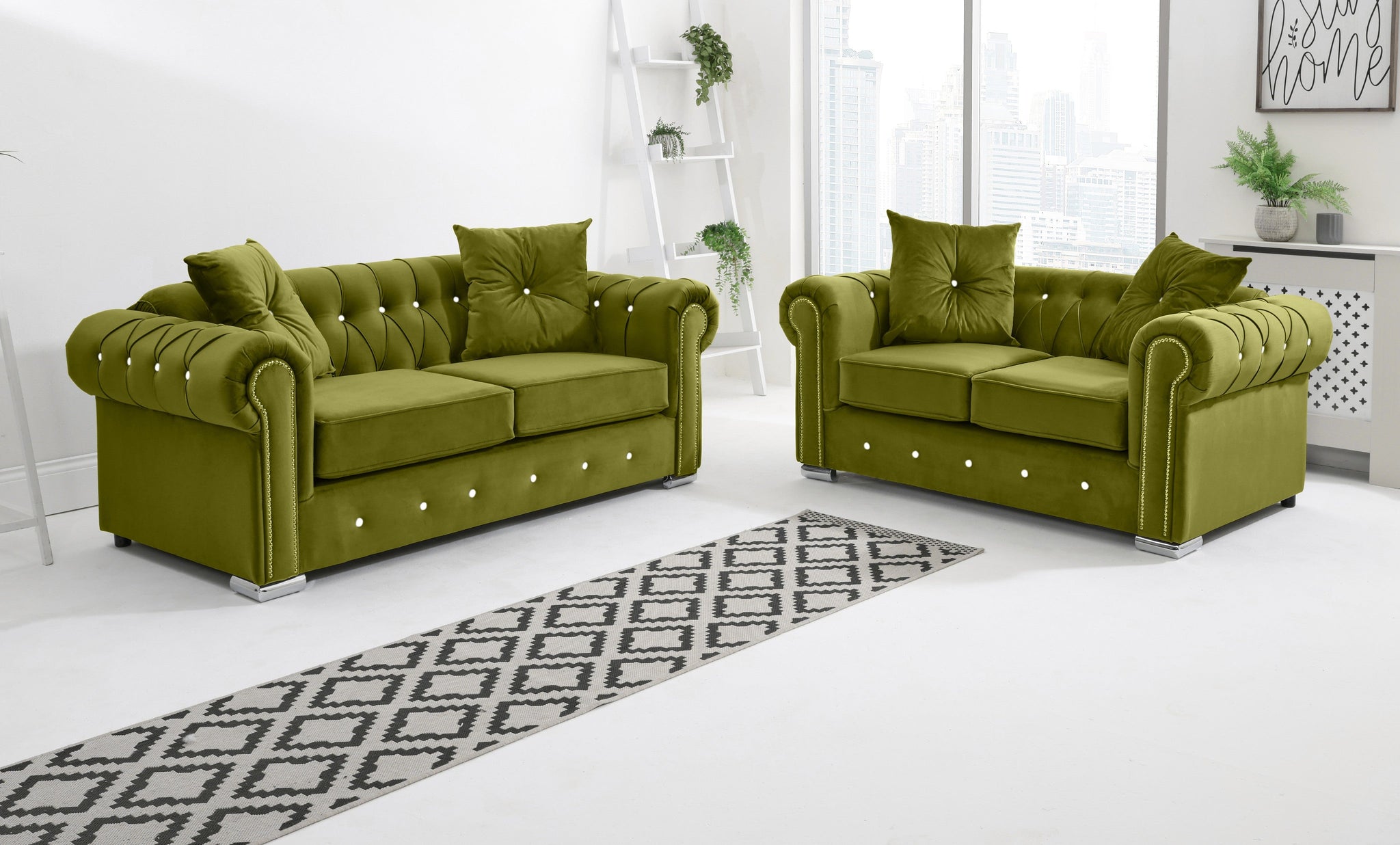 Novara  3+2 Chesterfield + Diamonds