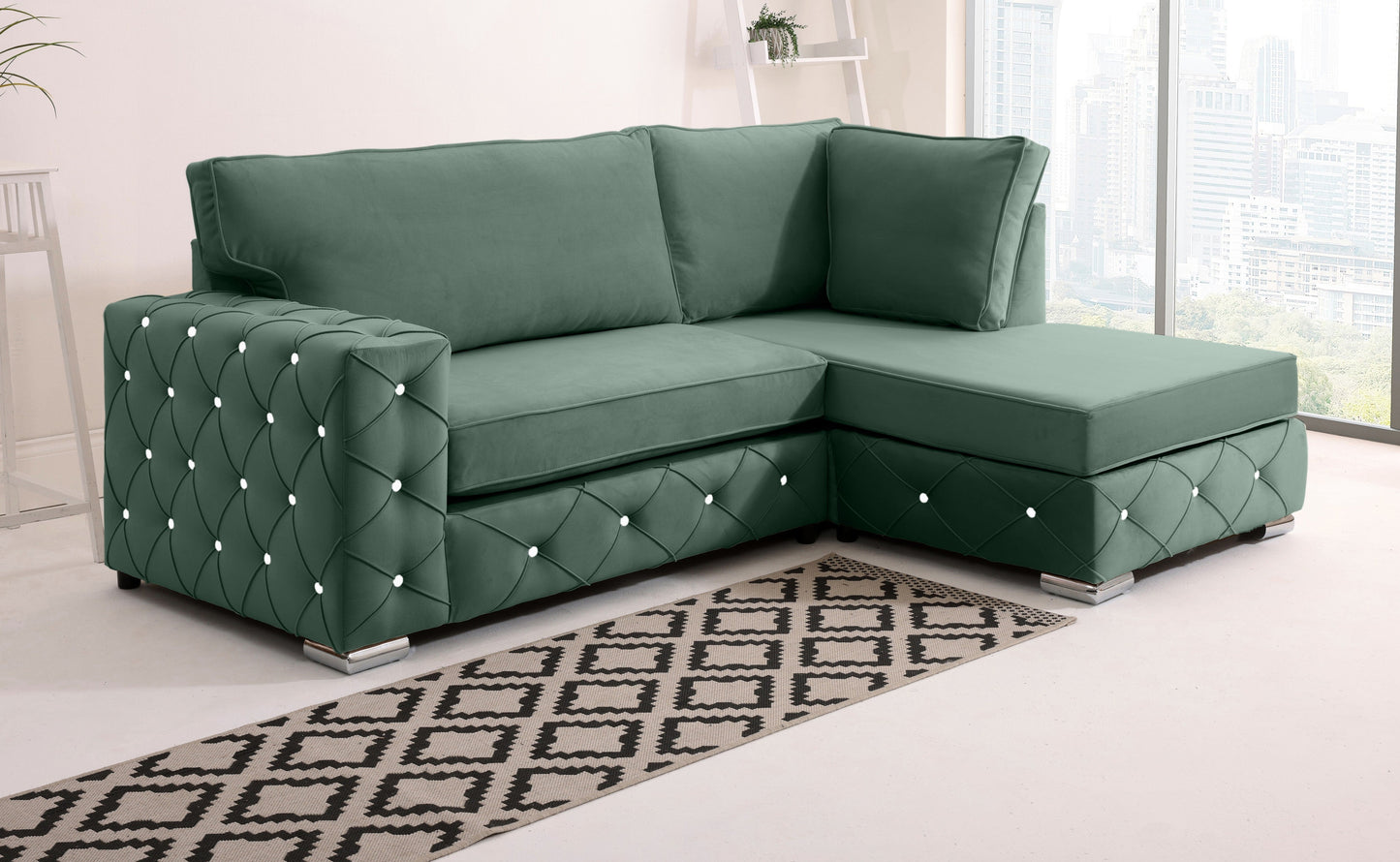Castro Lounge Fullback - Facing Right + Diamonds