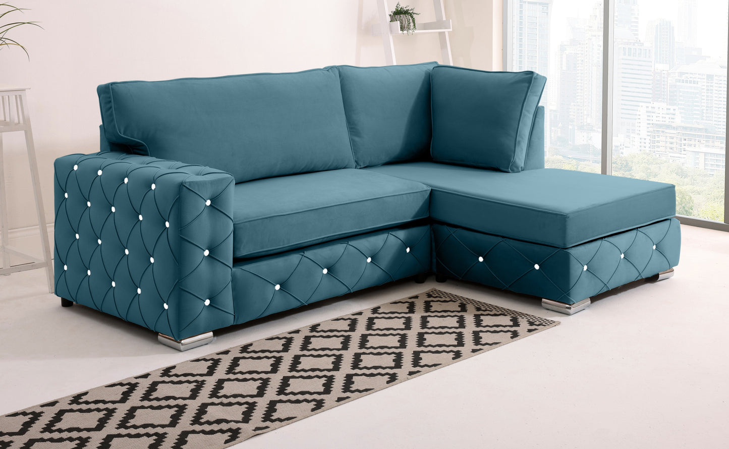 Castro Lounge Fullback - Facing Right + Diamonds