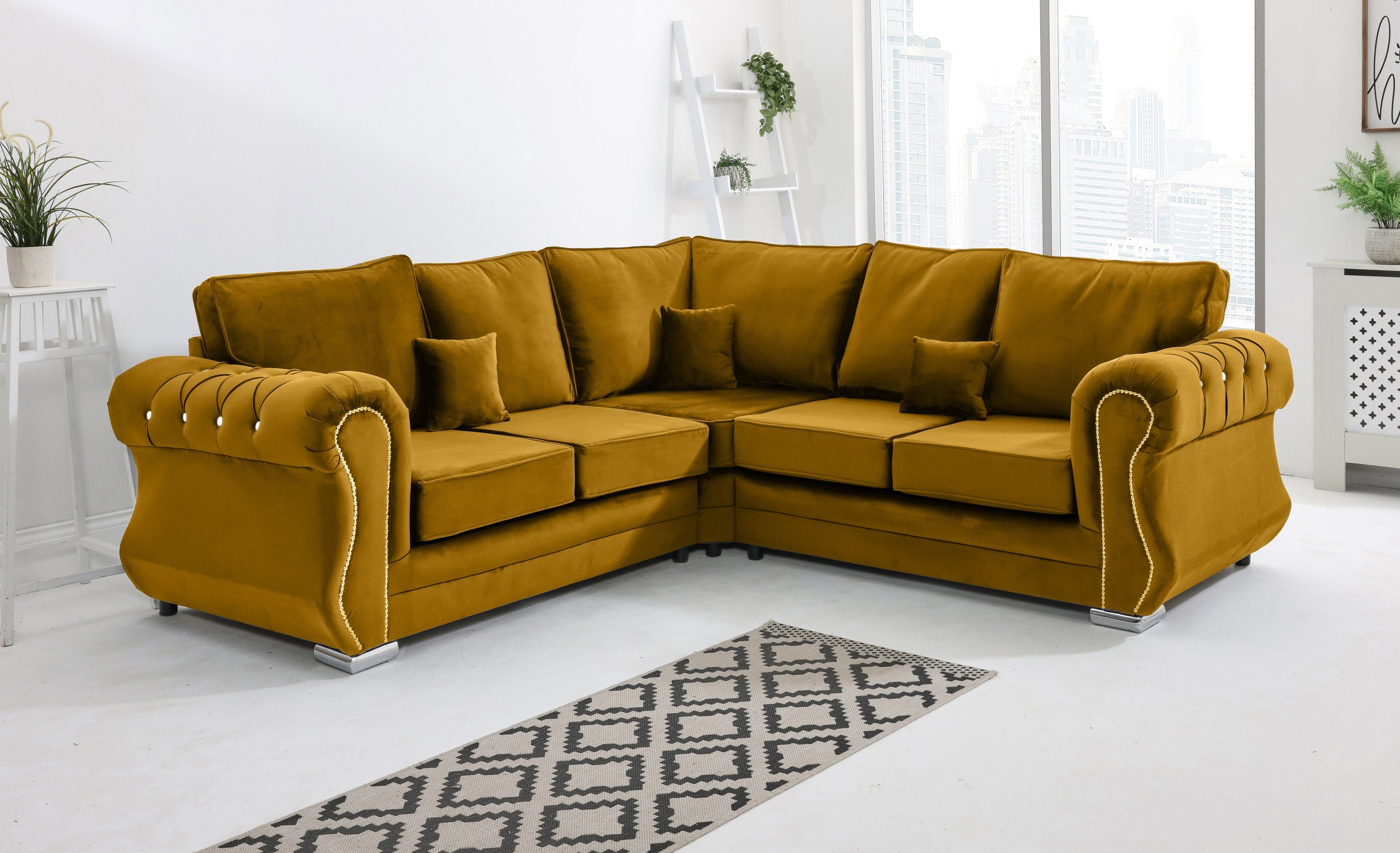 Strada Corner Fullback + Diamonds - Sofa Scape UK