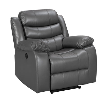 2 Seater AureliaLeather Electric  Recliner - Sofa Scape UK