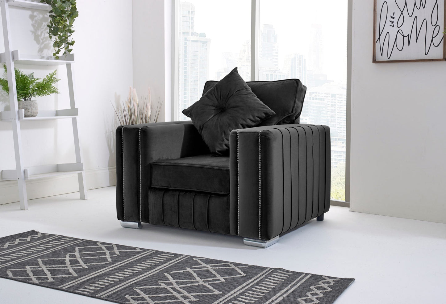 Elara Corner Fullback - 2c2 + Extra Cushions - Sofa Scape UK
