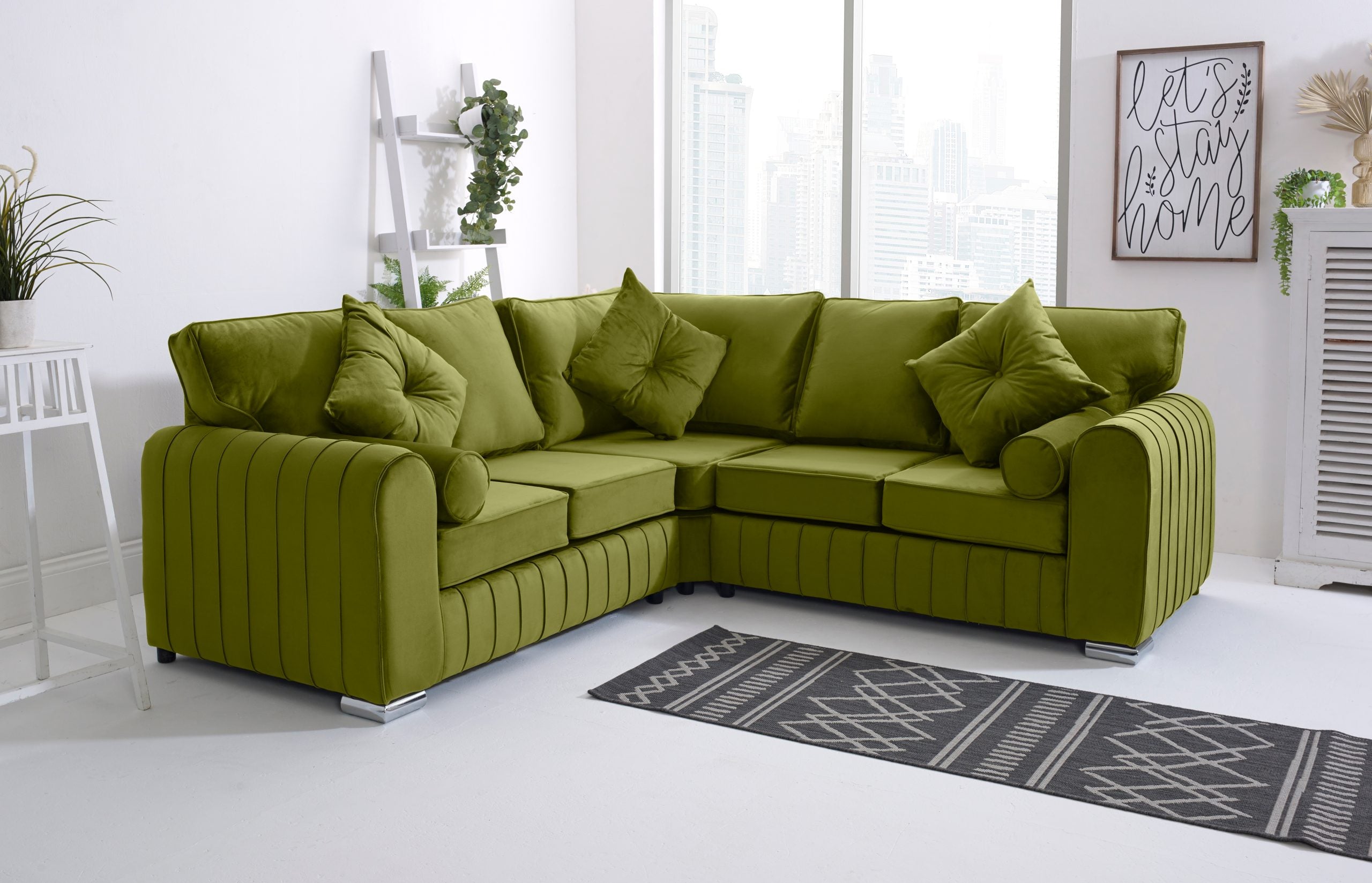 Serena Corner Fullback - 2c2 + Extra Cushions - Sofa Scape UK