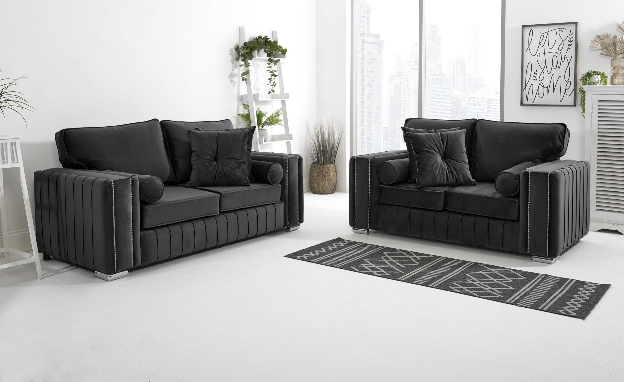 Elara 3+2 Fullback + Extra Cushions - Sofa Scape UK