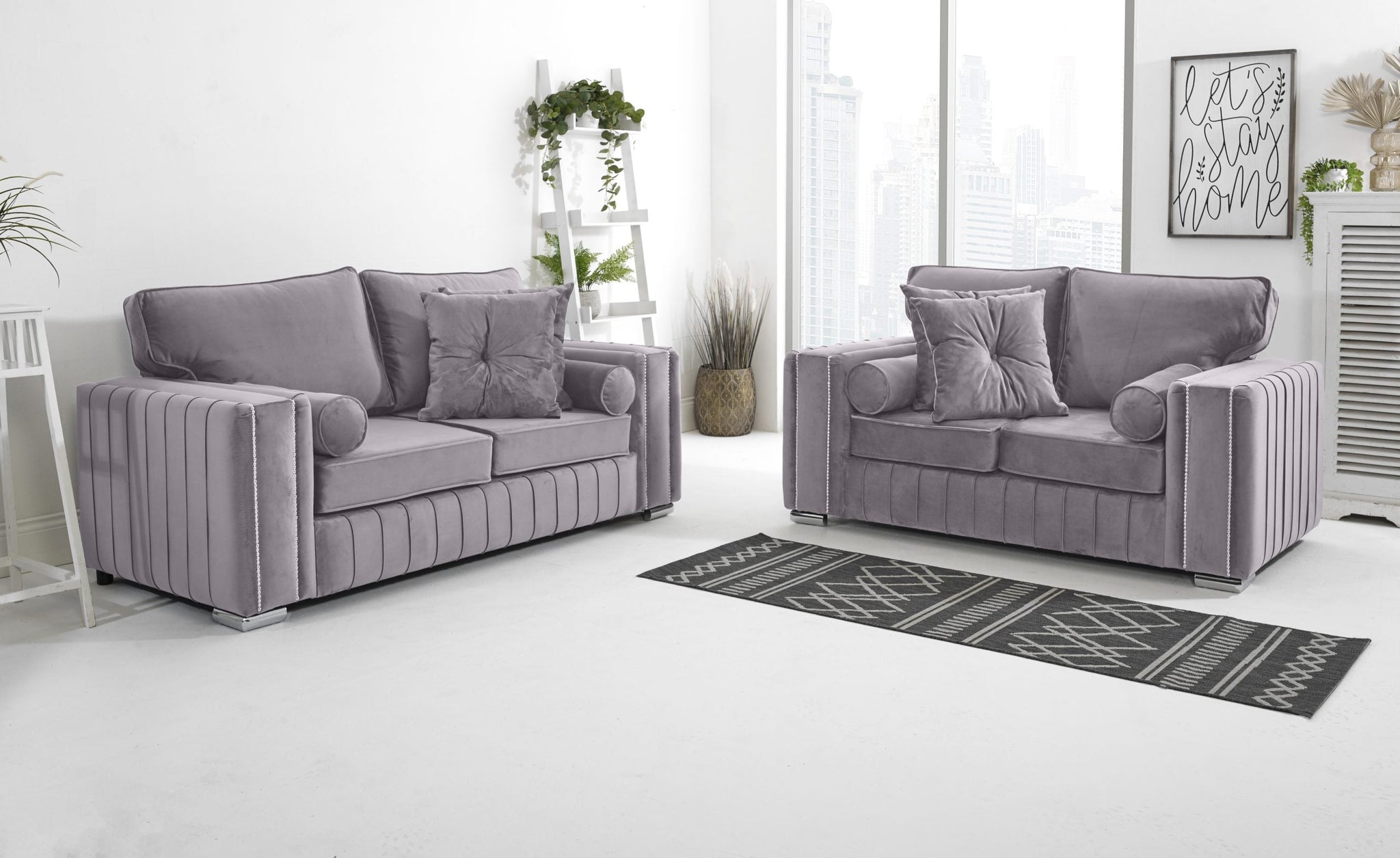 Elara 3+2 Fullback + Extra Cushions - Sofa Scape UK