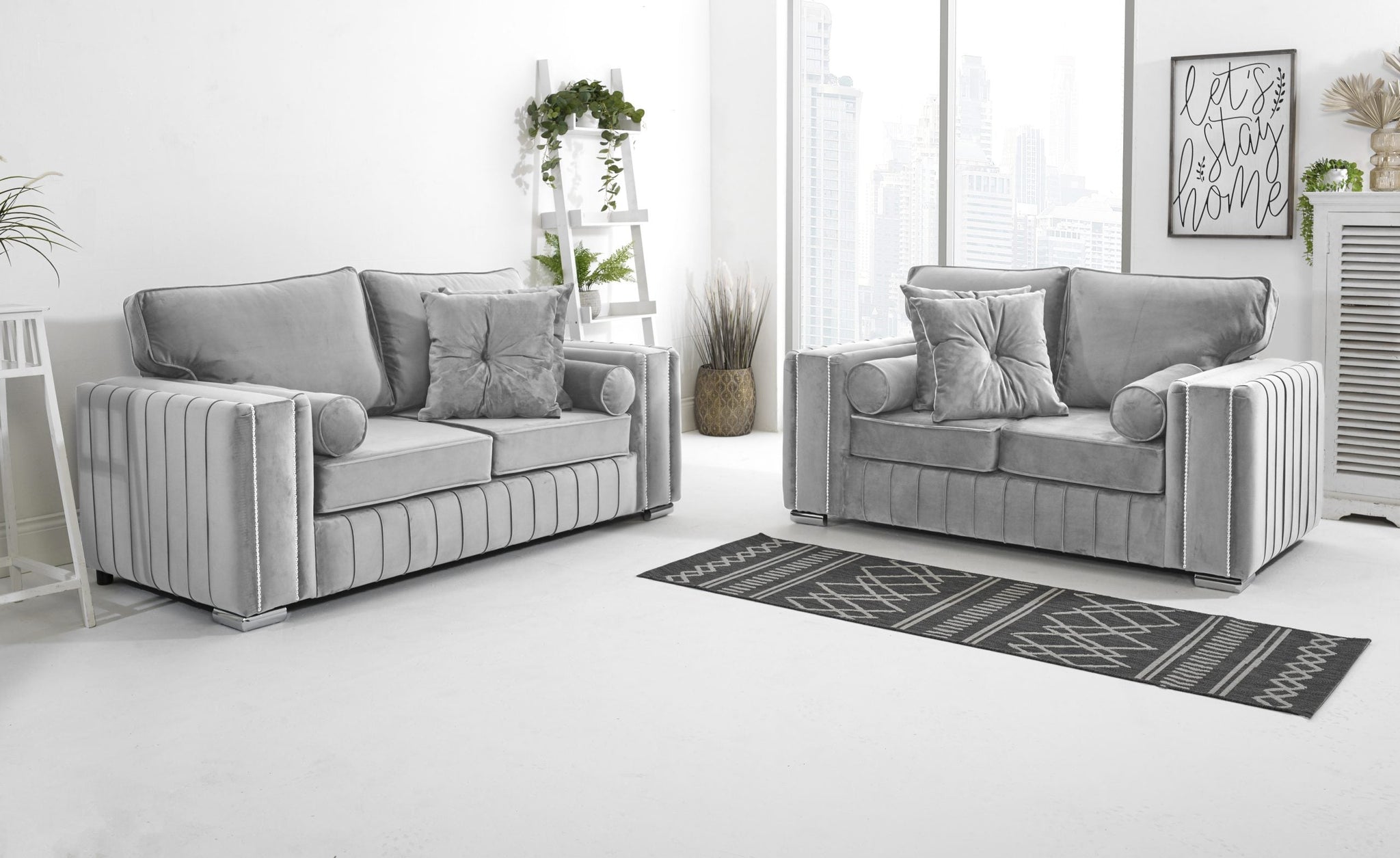 Elara 3+2 Fullback + Extra Cushions - Sofa Scape UK