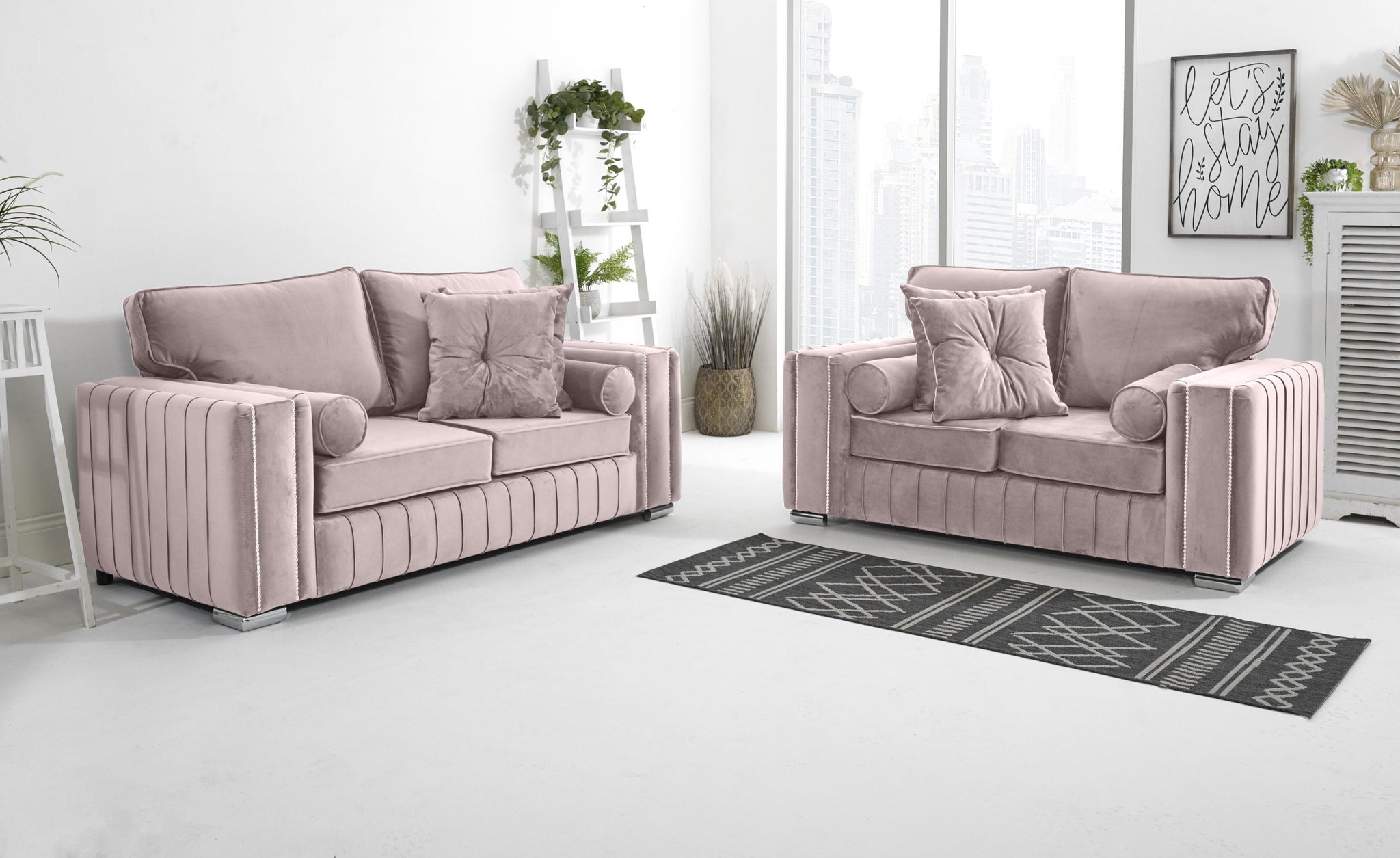 Elara 3+2 Fullback + Extra Cushions - Sofa Scape UK