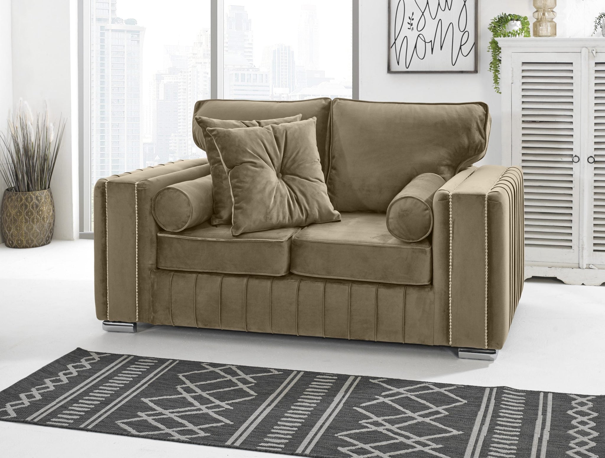 Elara 3+2 Fullback + Extra Cushions - Sofa Scape UK