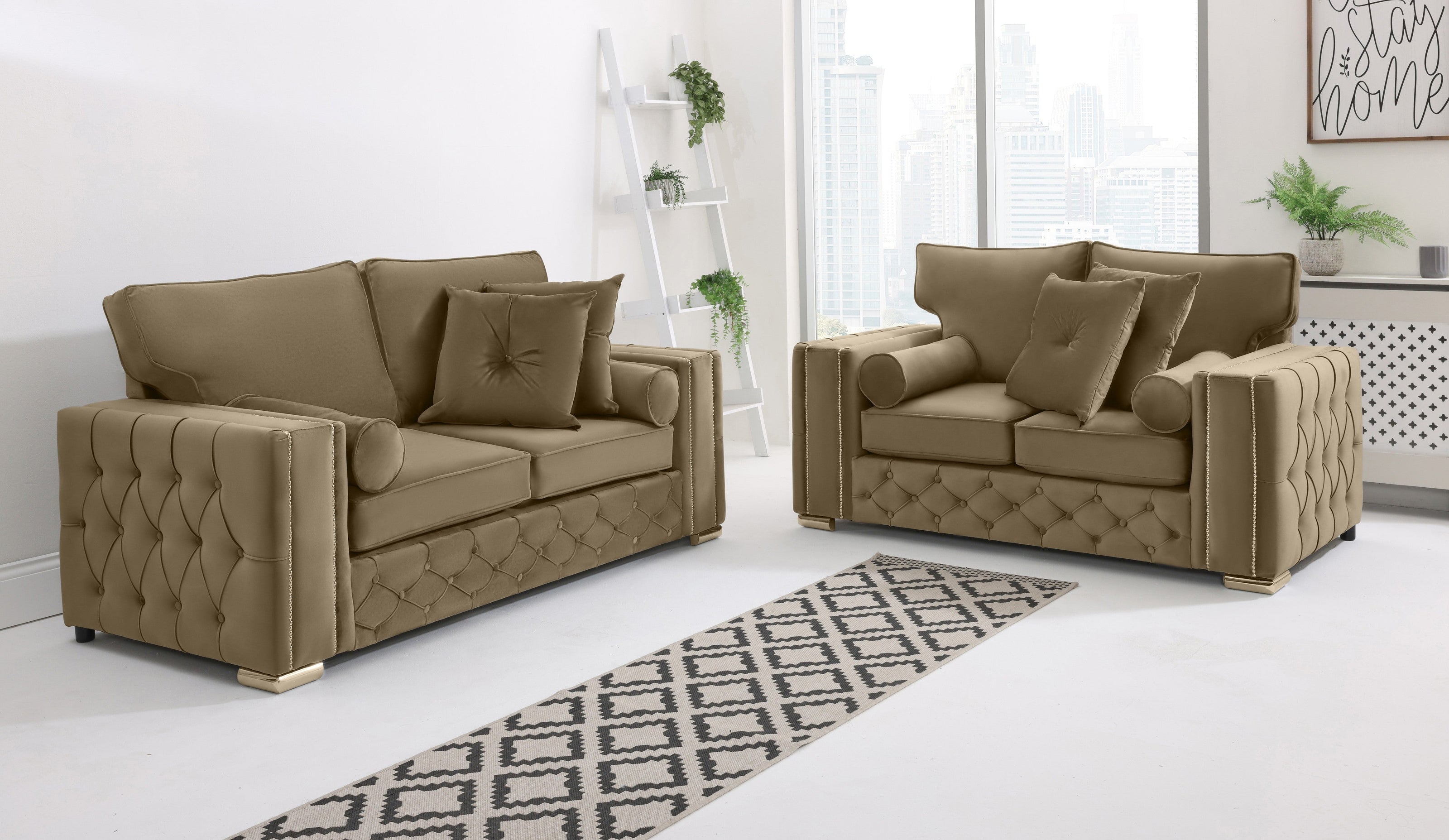 Ventura 3+2 Fullback + Extra Cushions - Sofa Scape UK