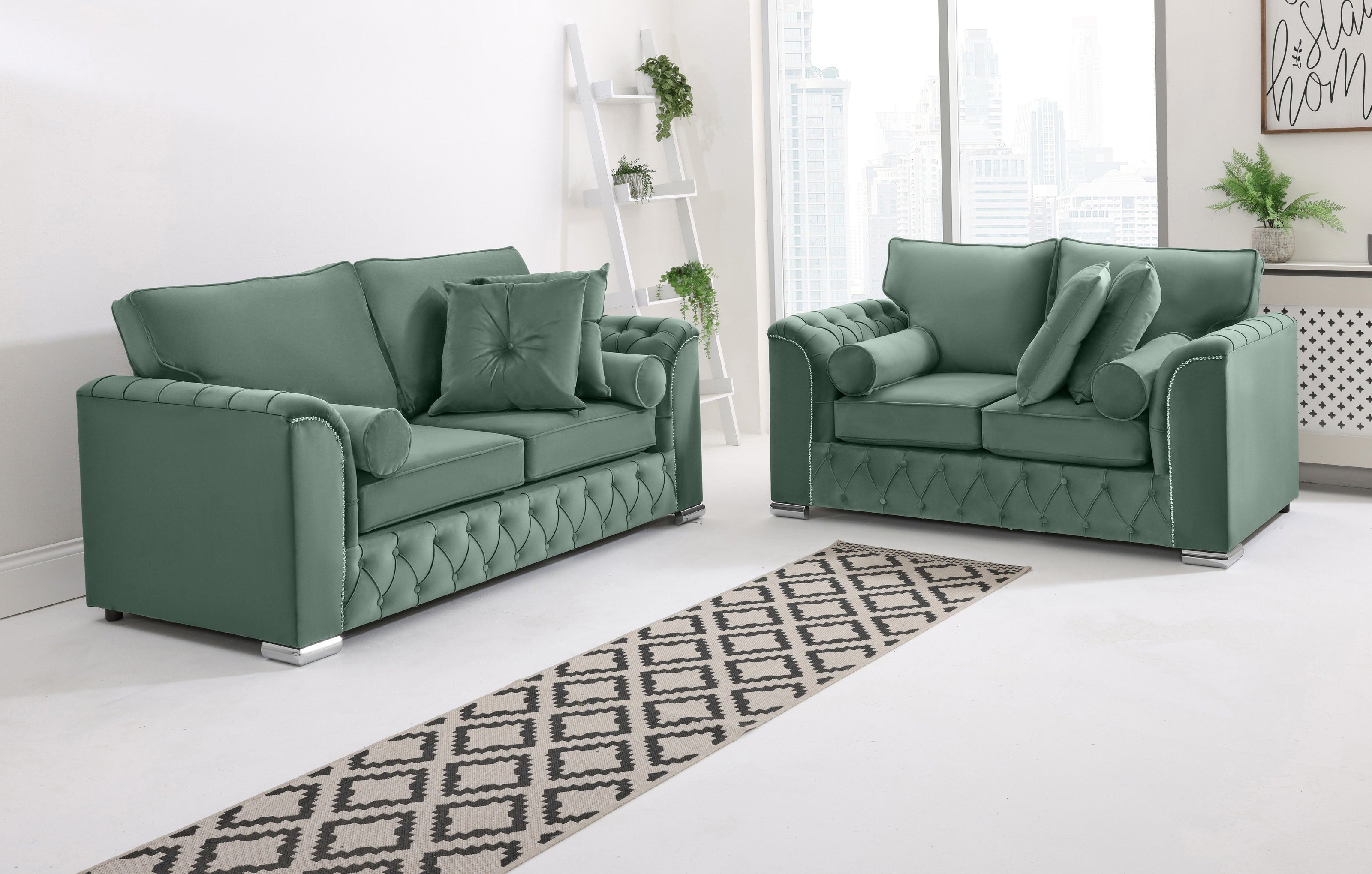 Santoro 3+2 Fullback + Extra Cushions - Sofa Scape UK