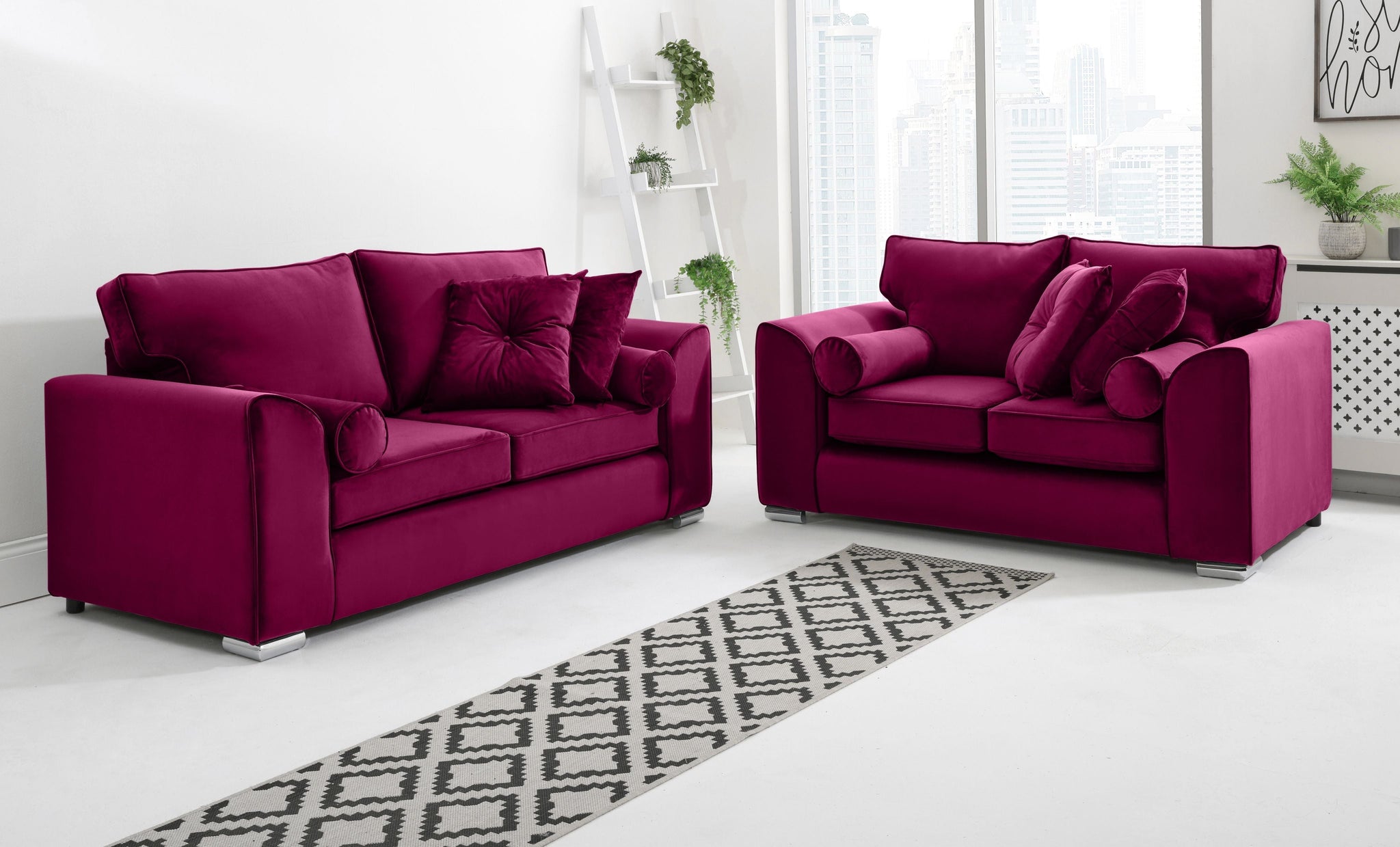 Dylan 3+2 Fullback + Extra Cushions - Sofa Scape UK