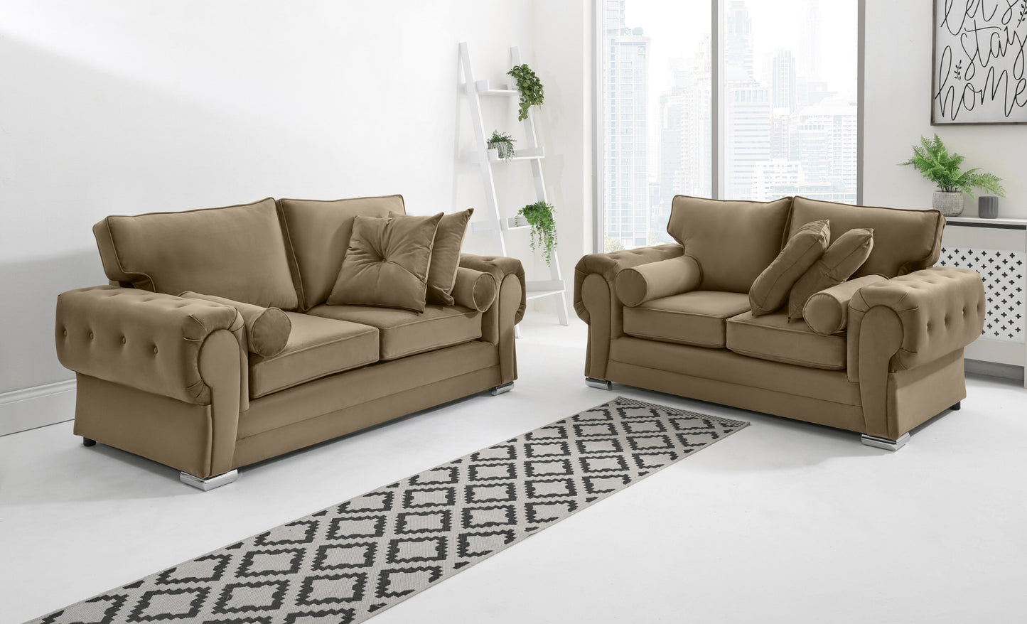 Lucera Plush 3+2 Fullback + Extra Cushions