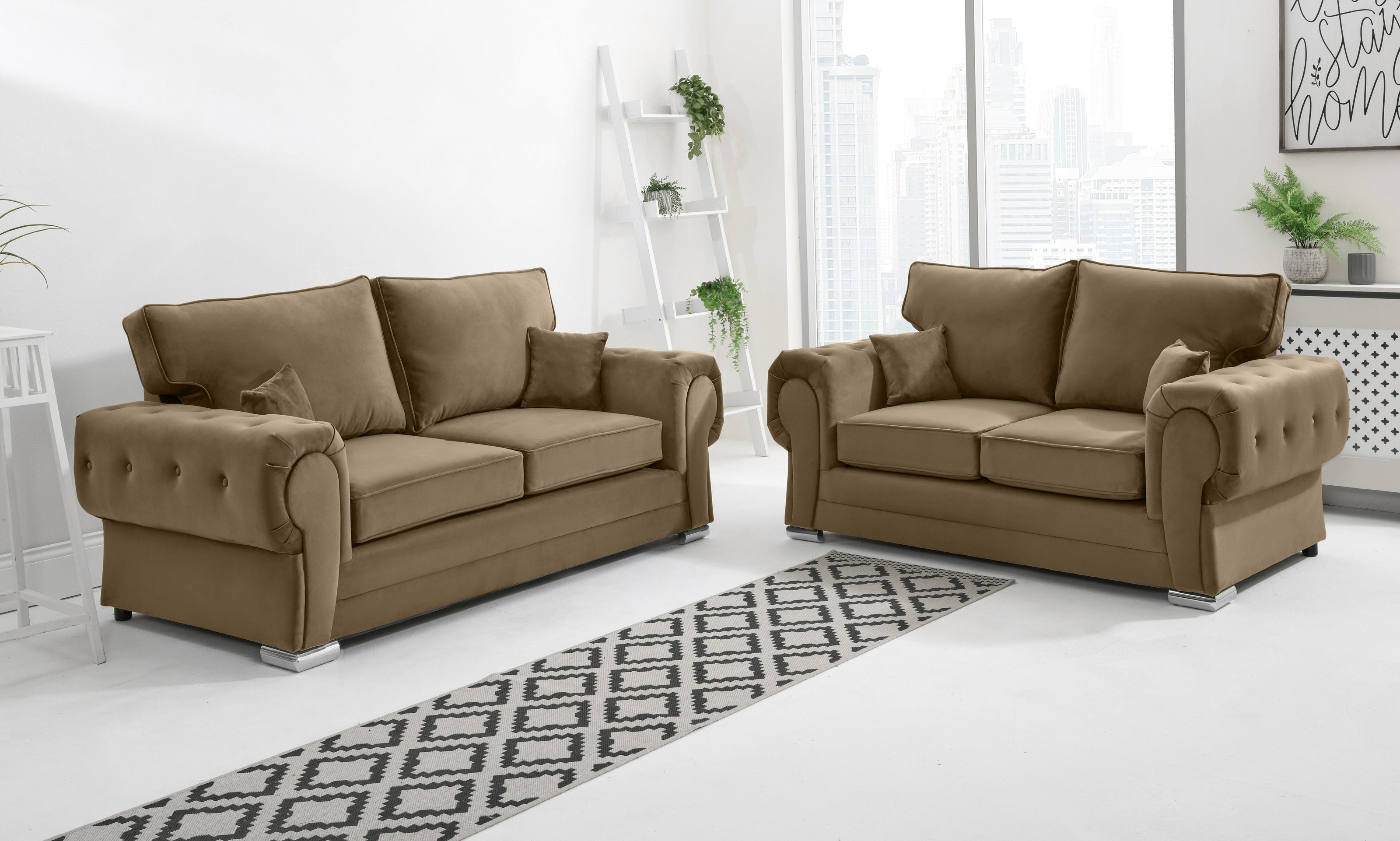 Lucera Plush  3+2 Fullback - Sofa Scape UK