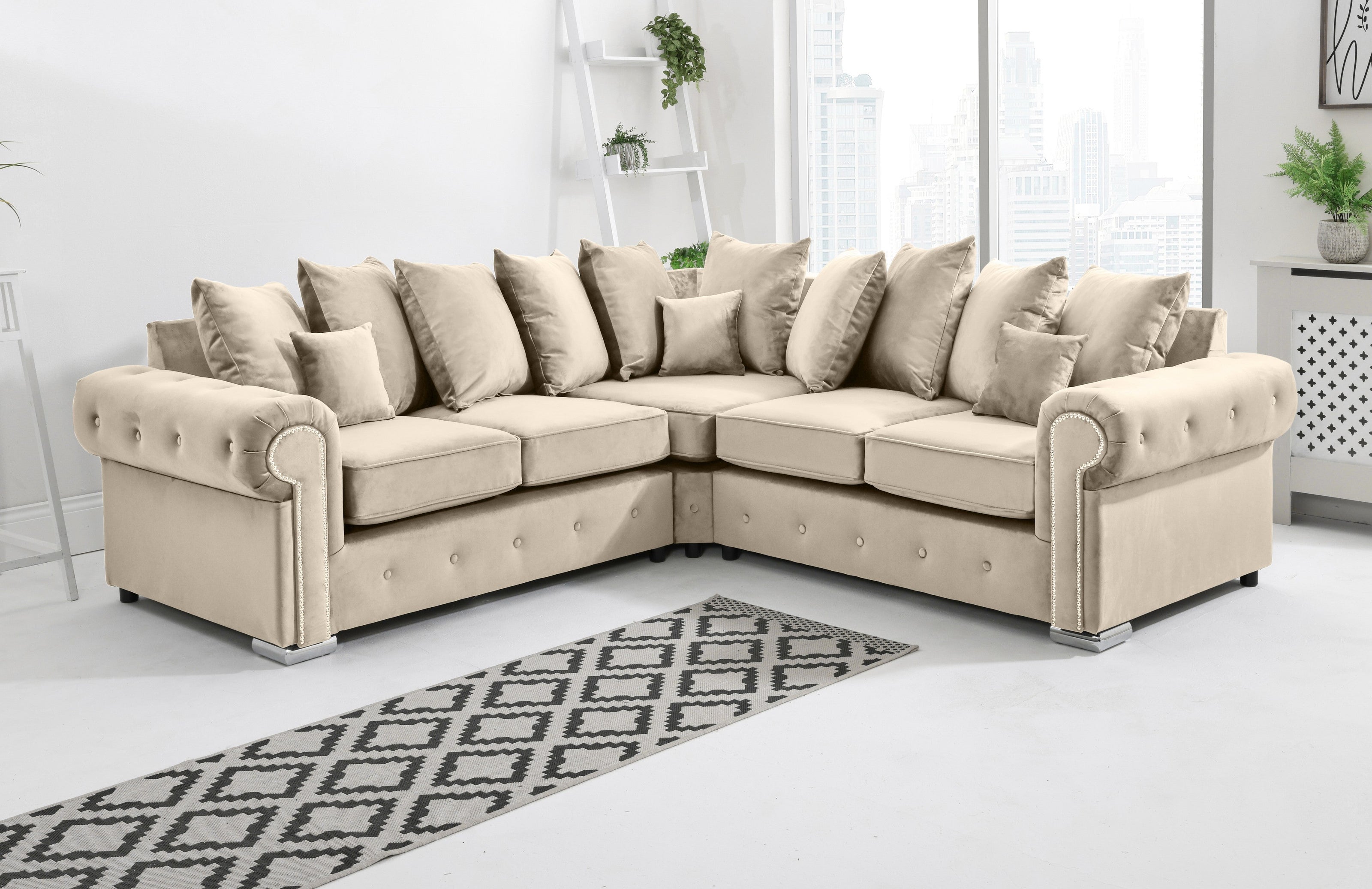 Novara Corner Scatterback - Sofa Scape UK