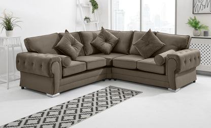 Lucera Plush Corner Fullback + Extra Cushions