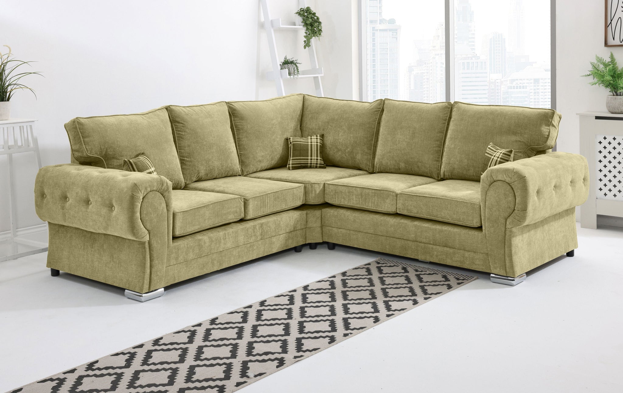 Lucera Chenile Corner Fullback - Sofa Scape UK
