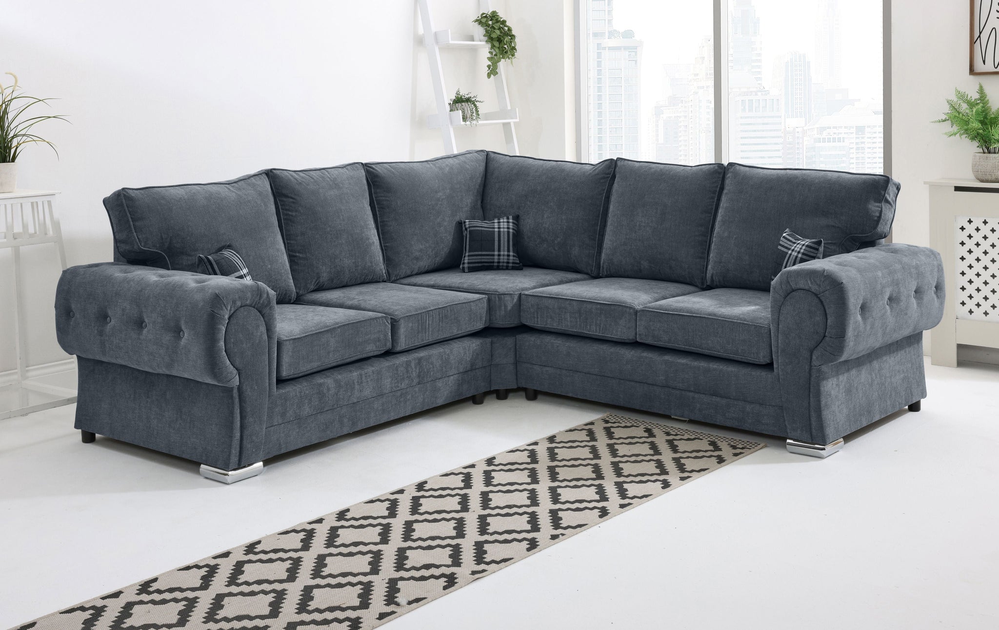 Lucera Chenile Corner Fullback - Sofa Scape UK