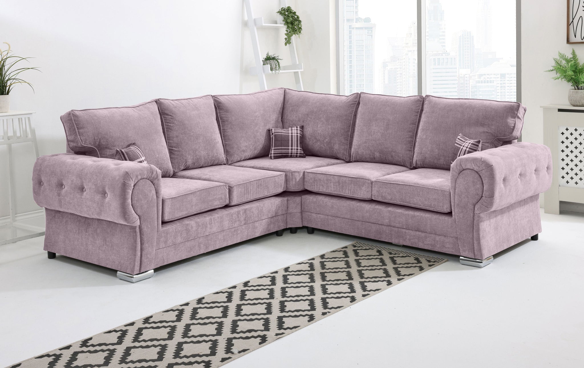 Lucera Chenile Corner Fullback - Sofa Scape UK