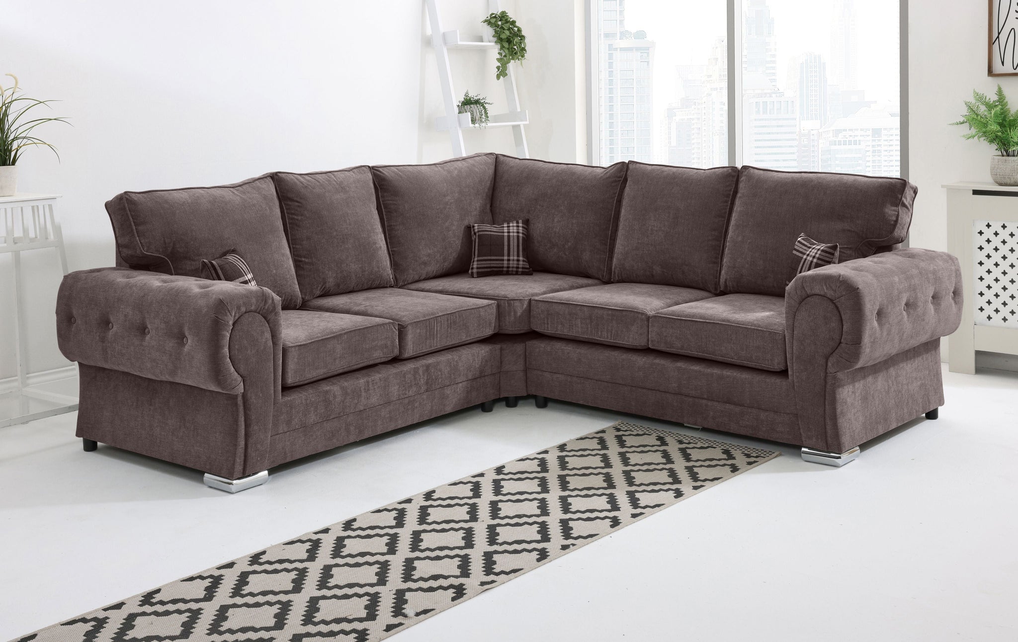 Lucera Chenile Corner Fullback - Sofa Scape UK