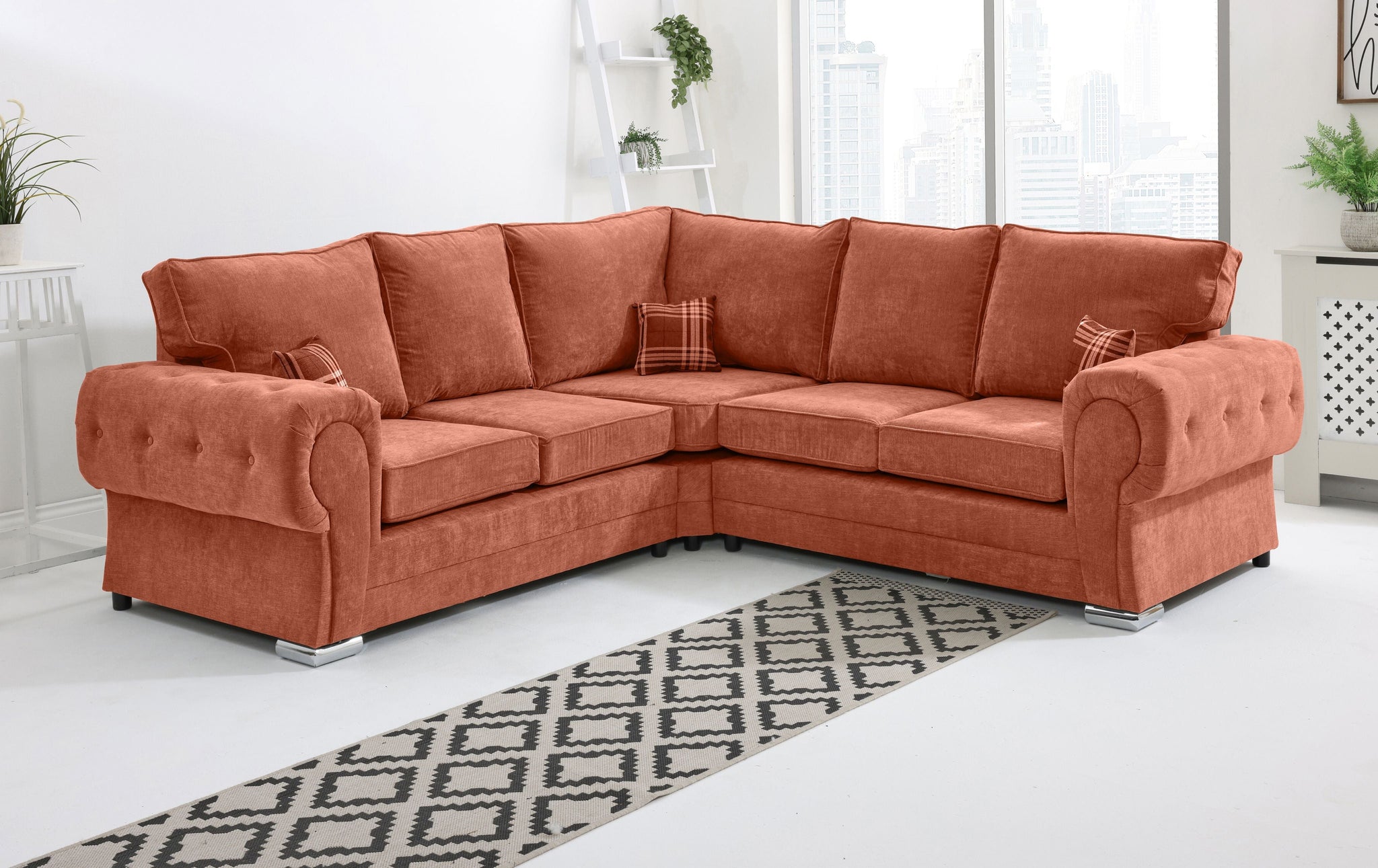 Lucera Chenile Corner Fullback - Sofa Scape UK