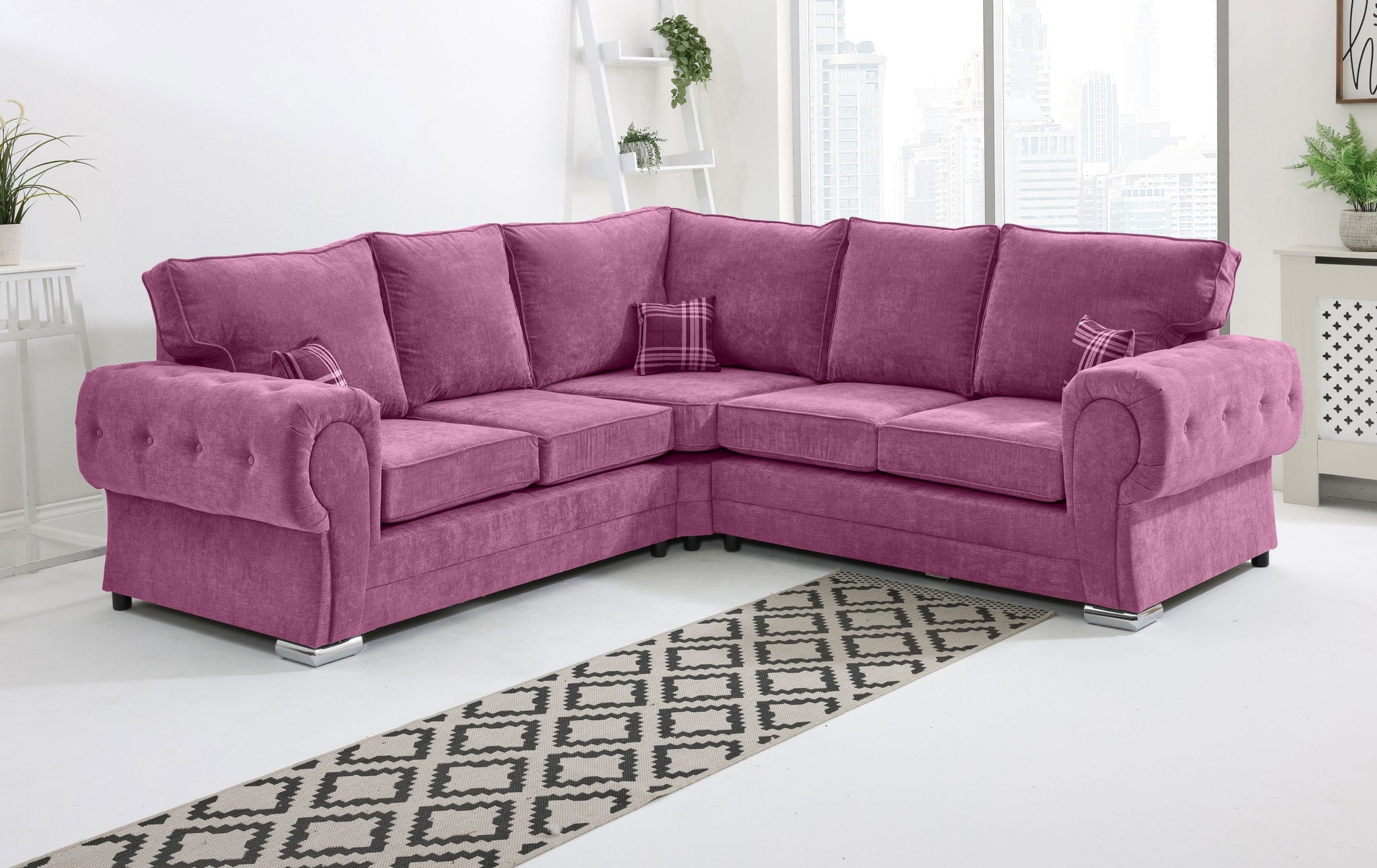 Lucera Chenile Corner Fullback - Sofa Scape UK