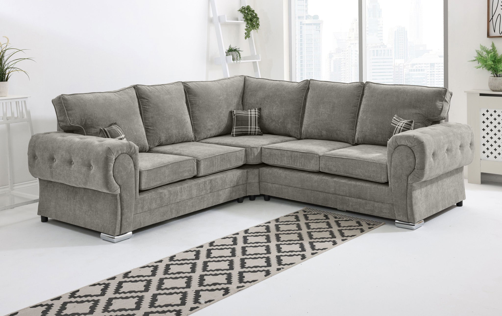 Lucera Chenile Corner Fullback - Sofa Scape UK