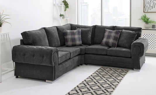 Lucera Chenile Corner Fullback + Extra Cushions