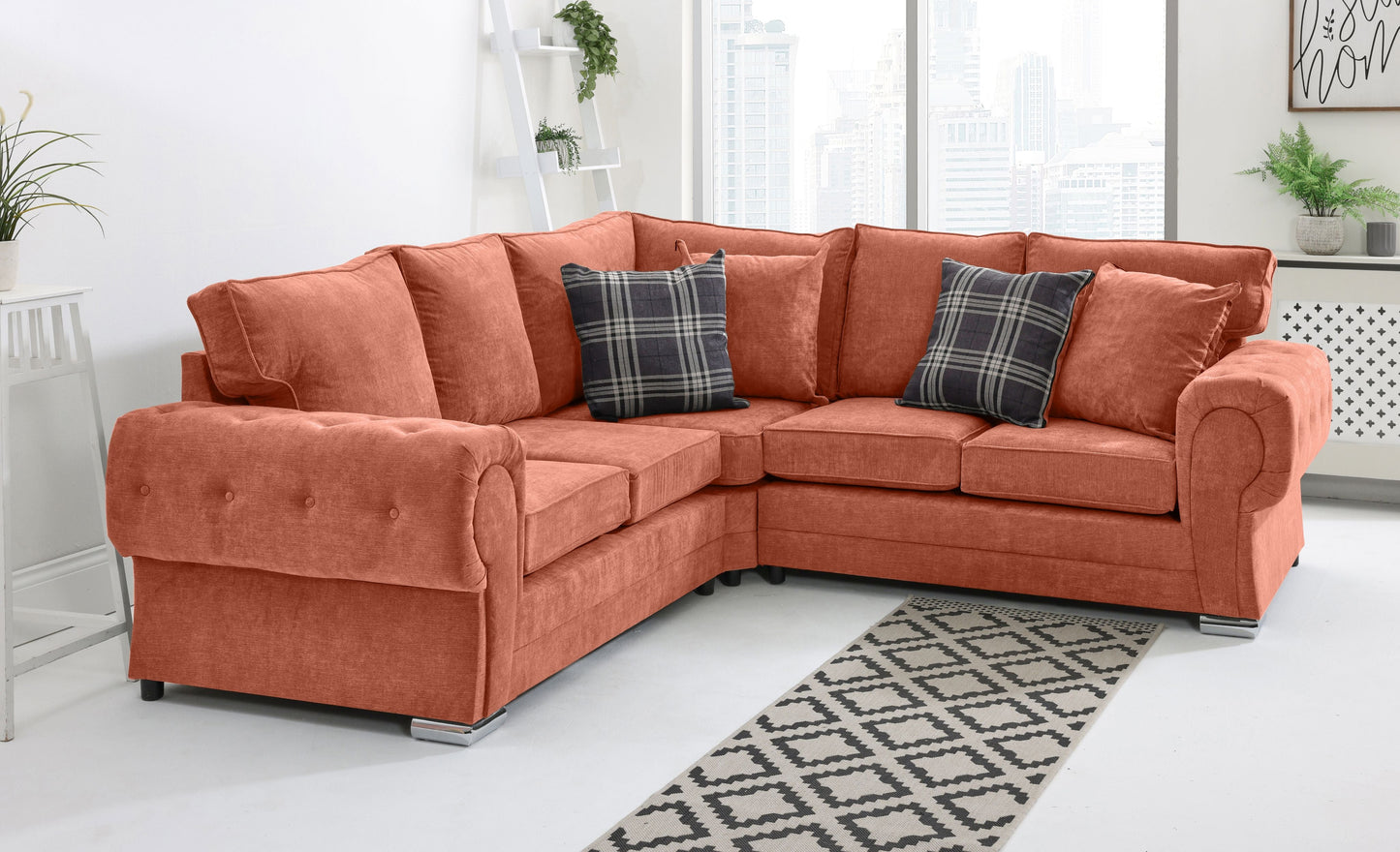 Lucera Chenile Corner Fullback + Extra Cushions