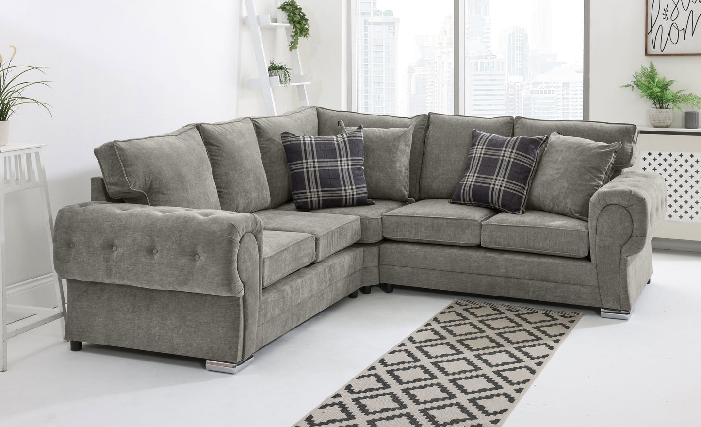 Lucera Chenile Corner Fullback + Extra Cushions