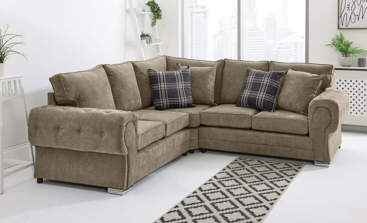 Lucera Chenile Corner Fullback + Extra Cushions