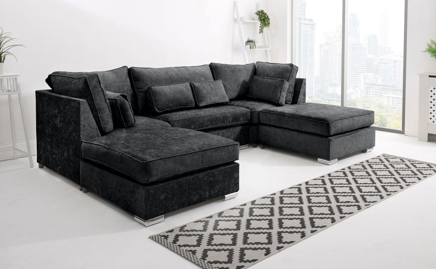 Zenith Chenile U Shape Fullback + Extra Cushions