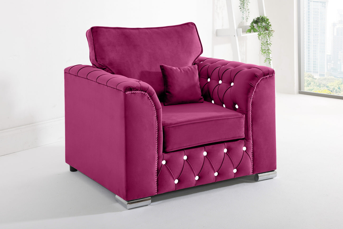 Santoro Corner Fullback - 2c2 + Diamonds+ Bolster / Buttoned Cushions - Sofa Scape UK