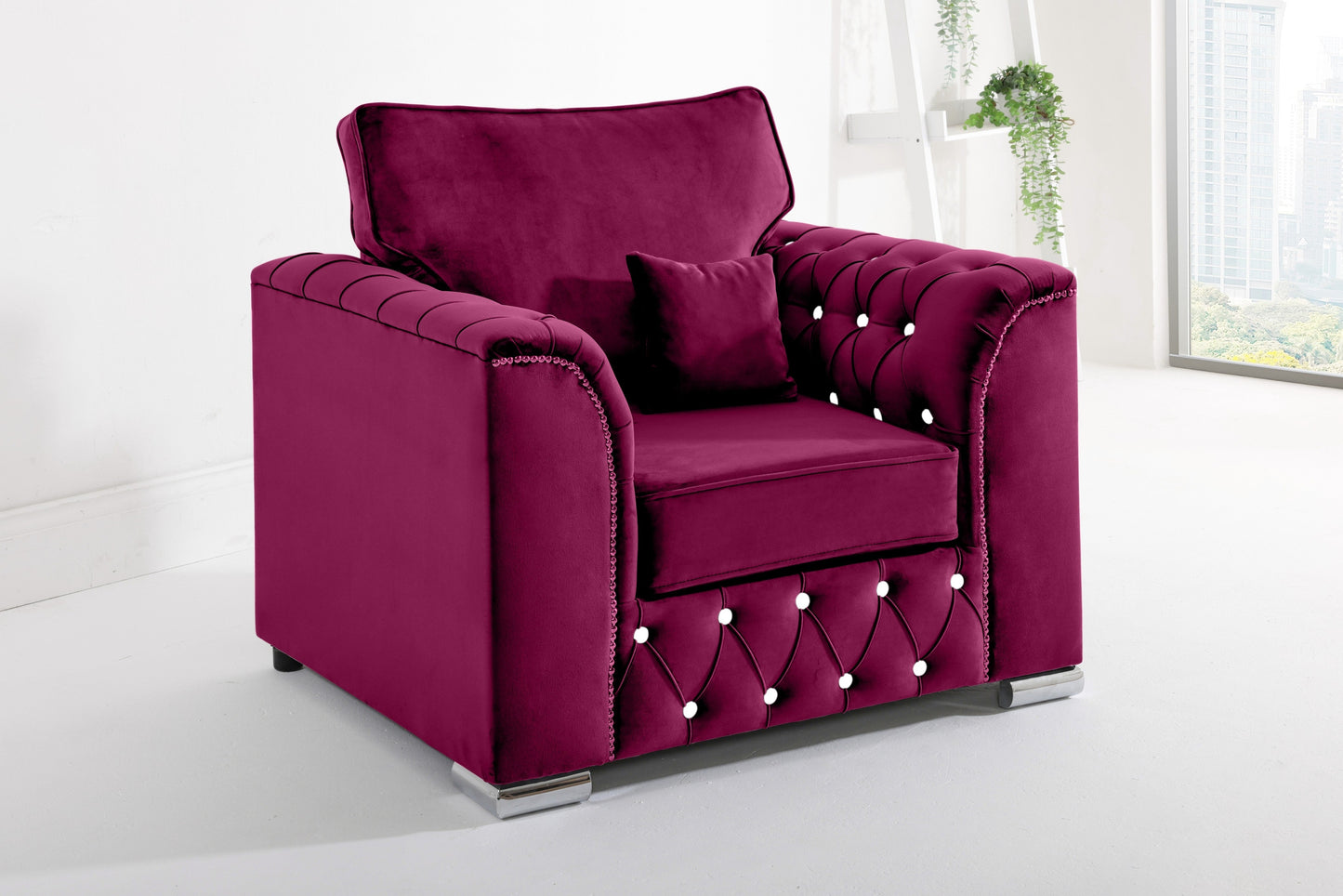 Santoro Corner Fullback - 2c2 + Diamonds+ Bolster / Buttoned Cushions - Sofa Scape UK