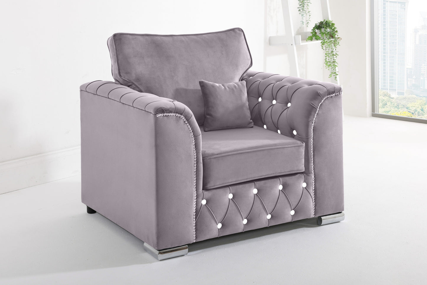 Santoro Corner Fullback - 2c2 + Diamonds+ Bolster / Buttoned Cushions - Sofa Scape UK