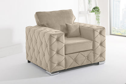 Castro 3+2 Fullback + Diamonds + Bolster / Buttoned Cushions